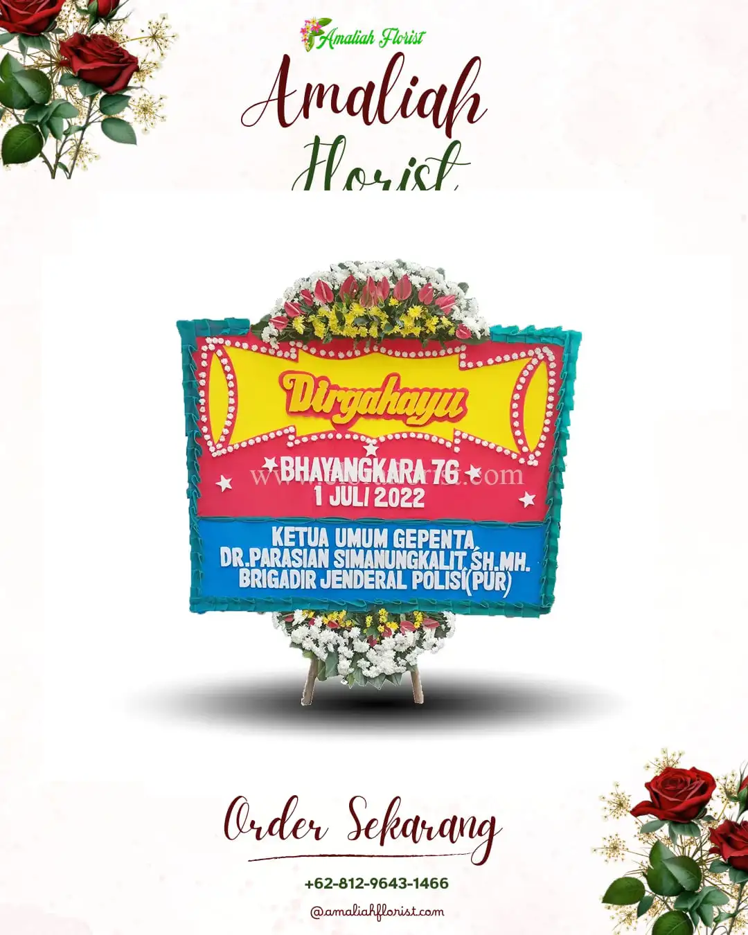 Papan Bunga HUT Ulang Tahun Keboguyang